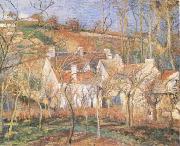 Camille Pissarro Red Roofs(Village Cornet,Impression of Winter) (mk09) oil painting picture wholesale